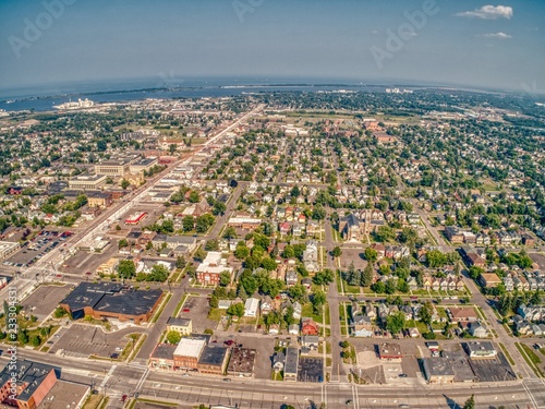 Fotografie, Obraz City of Superior on the Shores of Lake Superior