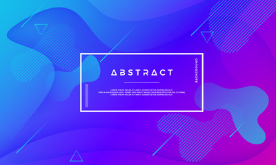Poster - Modern color background design. Modern abstract gradient shapes.