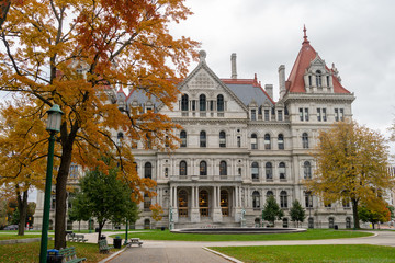 Wall Mural - State Capitol Building Statehouse Albany New York Lawn Landscaping