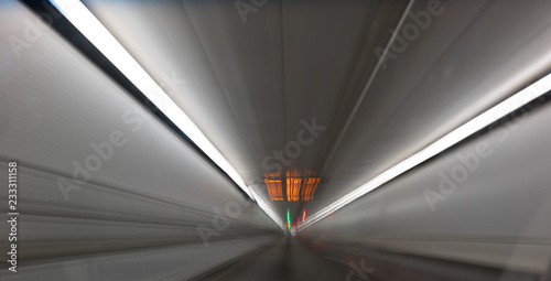 Zdjęcie XXL pozostać w lewym tunelu światła abstrakcyjnego
