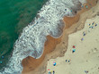 Aerial: Beach Santa Cruz