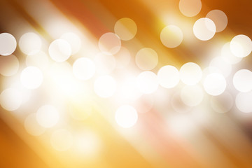 Canvas Print - blurred light on road in city with bokeh abstract background