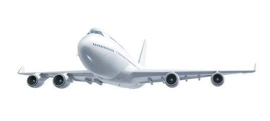 Wall Mural - airplane isolated on white background