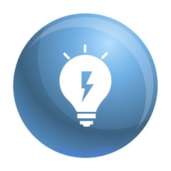 Poster - Energy idea bulb icon. Simple illustration of energy idea bulb vector icon for web design isolated on white background