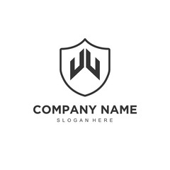 Aufkleber - W Initial logo template vector
