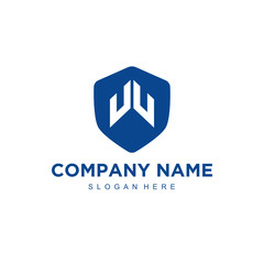 Leinwandbilder - W Initial logo template vector