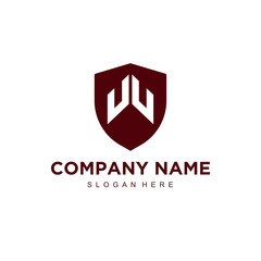 Leinwandbilder - W Initial logo template vector