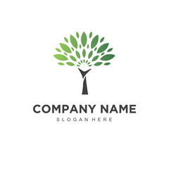Poster - beauty tree logo icon vector