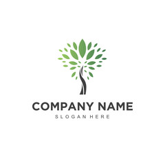 Poster - beauty tree logo icon vector