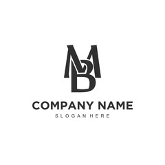 Poster - Initial Letter BM Logo Template Design