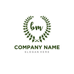 Poster - Initial Letter BM Logo Template Design