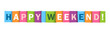 © Web Buttons Inc - HAPPY WEEKEND Colorful Letters Icon