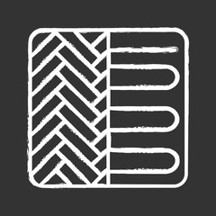 Sticker - Floor heating system chalk icon