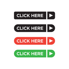 Wall Mural - Click here web buttons. Web button click here for website