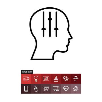Manipulation vector icon