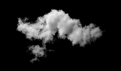 Wall Mural - white cloud with black background