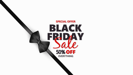 Wall Mural - Black friday discount vector background, promotion, off sale design.