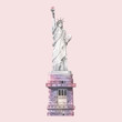 The Statue of Liberty painted by watercolor