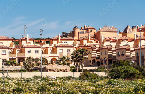 Fotografía Tourist buildings in Tarifa in the south of Spain
