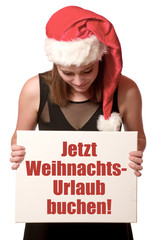 Canvas Print - Jetzt Weihnachtsurlaub buchen!