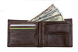 © lord_photon - open  brown  leather wallet with cash  dollars