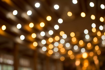 Wall Mural - Defocused lighting in door  filtered bokeh abstract background