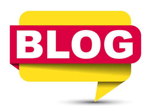 red vector banner blog