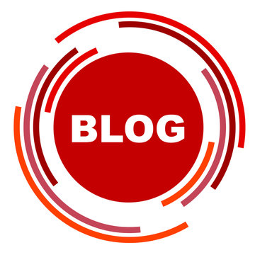 red vector banner blog