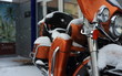 motorcycle in snow