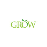 Fototapeta Sypialnia - GROW logo design