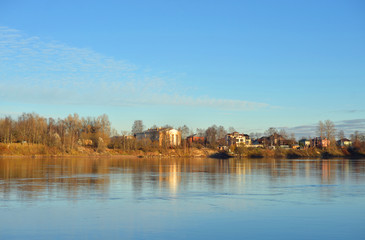 Canvas Print - Neva River on the outskirts of St. Petersburg.