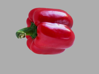 Red Bell Pepper isolated on white background