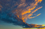 Fototapeta Na sufit - Colorful dramatic sky with cloud at sunset.Sky with sun background in Sydney Australia 