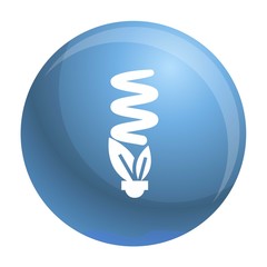 Poster - Economy eco bulb icon. Simple illustration of economy eco bulb vector icon for web design isolated on white background