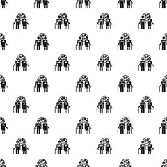 Poster - Old woman pneumonia lung pattern seamless vector repeat for any web design