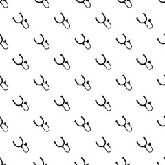 Poster - Stethoscope thermometer pattern seamless vector repeat for any web design