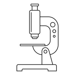 Poster - modern microscope icon. outline modern microscope vector icon for web design isolated on white backg