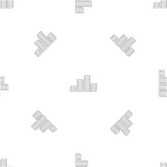 Poster - Coin in bank pattern seamless vector repeat geometric for any web design
