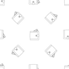 Poster - Big wallet pattern seamless vector repeat geometric for any web design