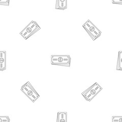 Poster - Dollar cash pattern seamless vector repeat geometric for any web design