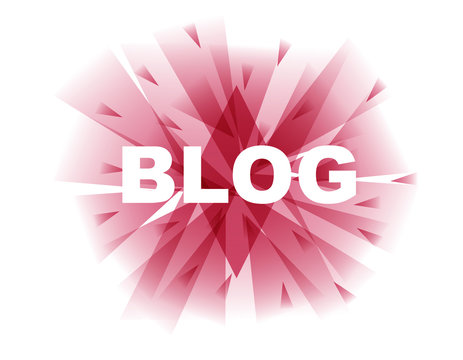 red vector banner blog