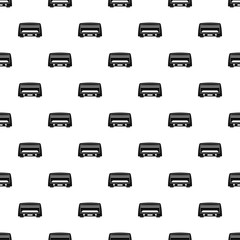 Poster - Microwave oven pattern seamless vector repeat geometric for any web design
