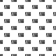 Poster - Electrical microwave oven pattern seamless vector repeat geometric for any web design