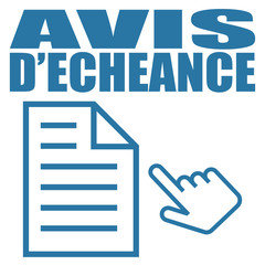 Sticker - Logo avis d'échéance.