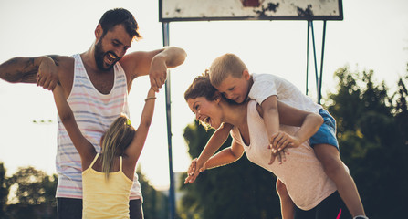 Wall Mural - It's time for family quality time.