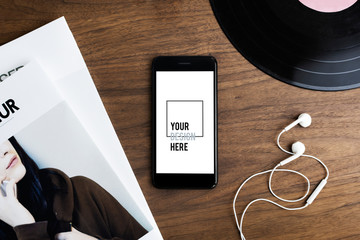 Poster - Premium mobile phone screen mockup template