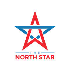 the north star graphic design template vector illustration