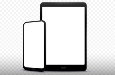 Poster - Mobile Phone and Tablet Computer Vector Illustration