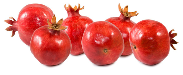 Wall Mural - isolated image of pomegranates close up