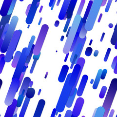 Poster - Blue seamless abstract gradient rounded stripe background pattern - modern vector graphic design